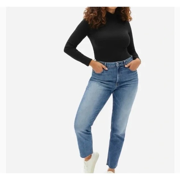 Everlane The Original Curvy Cheeky® Jean Raw Hem Size 23 - Picture 1 of 6